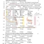 10TH CLASS ENGLISH G1 OBJECTIVE TYPE PAST PAPER MULTAN BOARD 2018