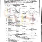 10TH CLASS ENGLISH G1 OBJECTIVE TYPE PAST PAPER MULTAN BOARD 2023
