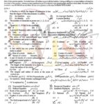 10TH CLASS MATH G1 OBJECTIVE TYPE PAST PAPER MULTAN BOARD 2018