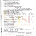 10th class English G1 Subjective type past paper FBD board 2019