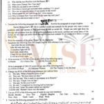 10th class English G1 Subjective type past paper FBD board 2020