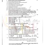 10th class English g2 subjective type past paper Rawalpindi board 2024