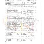 10th class biology g1 objective type past paper Rawalpindi board 2024