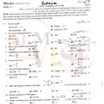 10th class physics g2 objective type past paper Rawalpindi board 2022