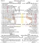 9th class CHEMISTRY SUbjective type g2 past paper RWP board 2019