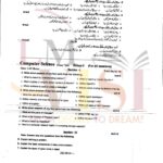 9th class COMPUTER SUbjective type g2 past paper RWP board 2021