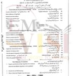 9th class COMPUTER SUbjective type g2 past paper SGD board 2024