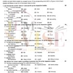 9th class ENGLISH Objective type g1 past paper RWP board 2019
