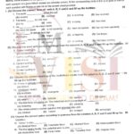 9th class ENGLISH Objective type g1 past paper RWP board 2022