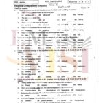 9th class ENGLISH Objective type g2 past paper RWP board 2024