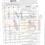 9th class biology objective type g1 past paper SGD board 2021
