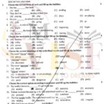 9th class english objective type g2 GUJ board past paper 2018
