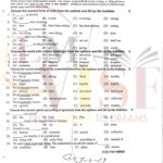 9th class english objective type g2 GUJ board past paper 2019