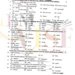 9th class english objective type g2 GUJ board past paper 2022