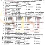 9th class english objective type g2 GUJ board past paper 2023